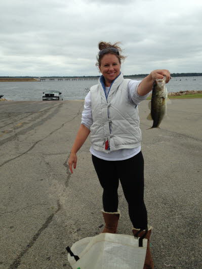 Nikki with a keeper at Fork